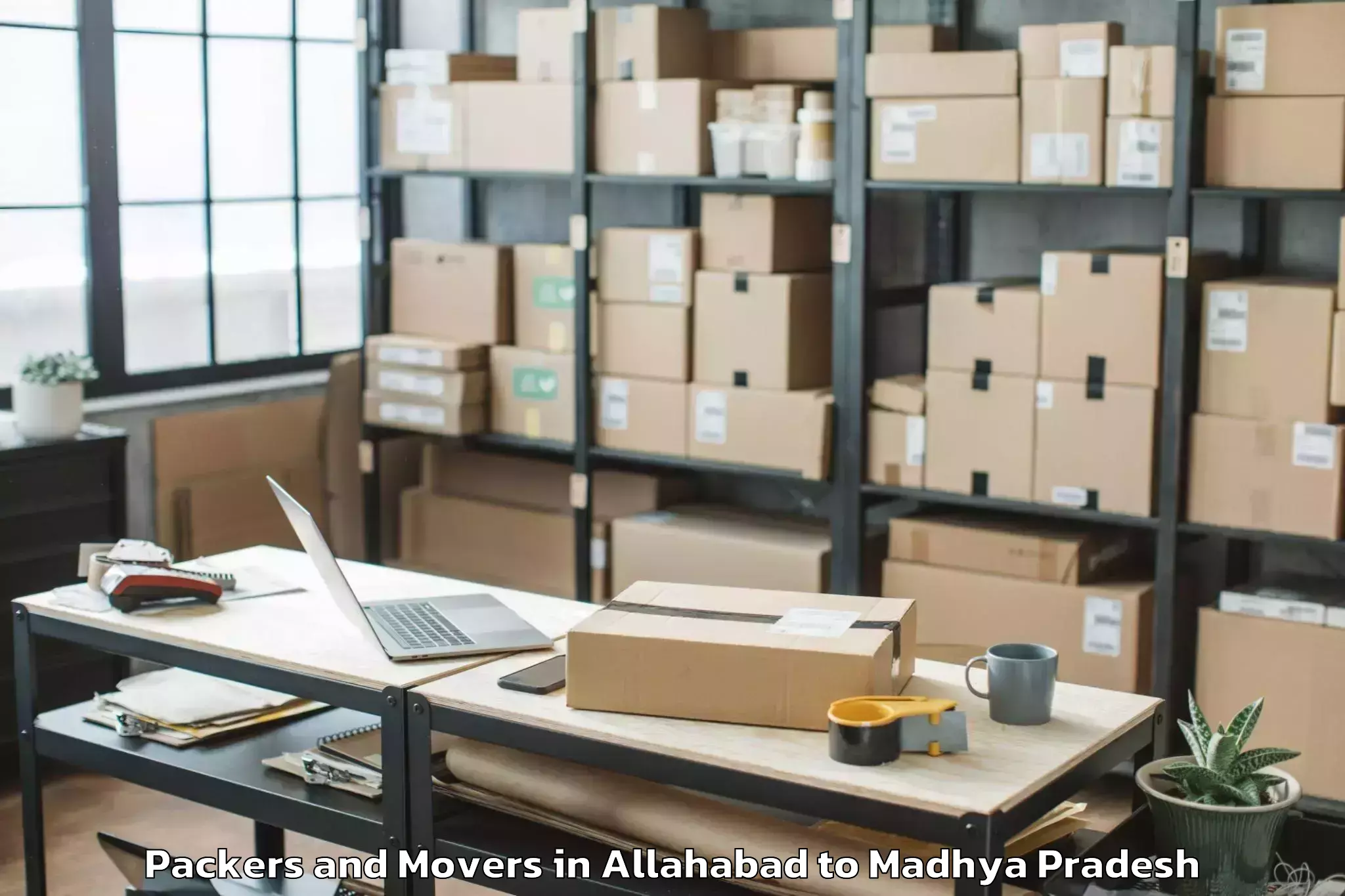 Book Allahabad to Gandhwani Packers And Movers Online